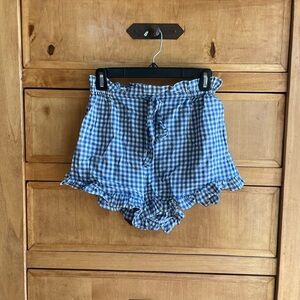 Doen Fleurette shorts in blue gingham